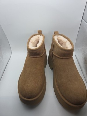 UGG CLASSIC ULTRA MINI NEW HEIGHTS 3'' PLATFORM BOOTS, WOMEN US 8 NWT