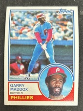 1983 Topps Gary Maddox Baseball Card #615 Phillies OF VG O/C