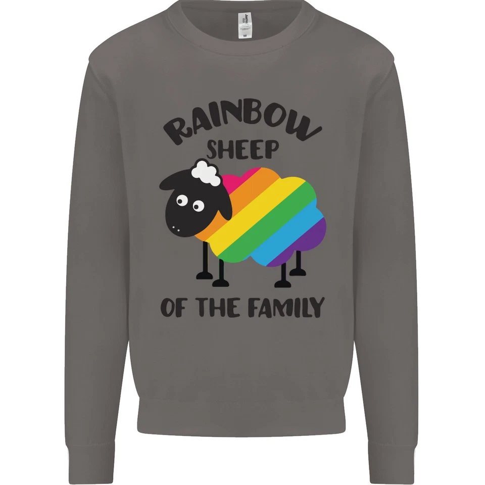Sudadera Divertida De Oveja Arcoíris LGBT Orgullo Gay Para Hombres - Imagen 4 de 4