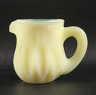 Boyd's Crystal Art Glass MINI PITCHER #18 LEMON ICE Glows NOS — photo 2