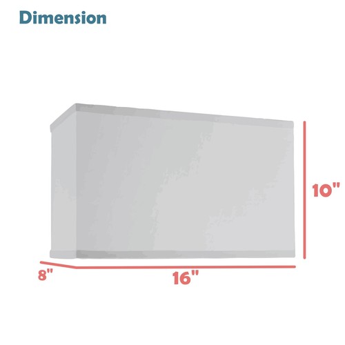 32035 Transitional Rectangle Hardback Shape Spider Construction Lamp Shade in... - Picture 5 of 6