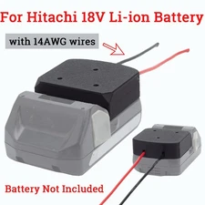 Power Wheels Adapter for Hitachi 18v Li-ion Battery 18V Dock Power Connector DIY