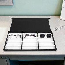 NEW 180 Slots Optical Glasses Case Pull Rod Box Eyeglasses Display Organizer US