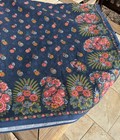 Beauvillé's tablecloth French Linen Navy Floral excellent 66' x 56' rectangle — photo 10