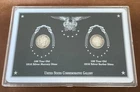 1916 Silver Mercury Dime & 1916 Silver Barber Dime Set on card Holder & case