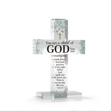 Baptism Cross Catholic Home Decorations Gifts for Girls Boys Newborn, Inspira...