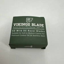 Vikings Blade Double Edge Safety Razor Blades 50x Blades Swedish Steel