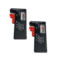 2 Pack Battery Tester Universal Battery Checker for AA/AAA/C/D/9V/1.5V