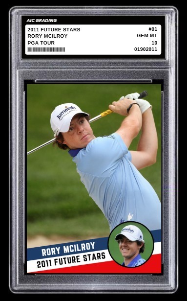 2011 Rory McIlroy Future Stars PGA Rookie Card Golf Pro Graded 10 view 6