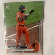 CEDRIC MULLINS Orioles 2025 Topps Now MLB  Card #466