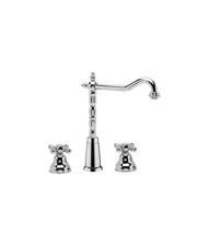 Batteria per lavabo a tre fori bocca antica kiss ks20 ba