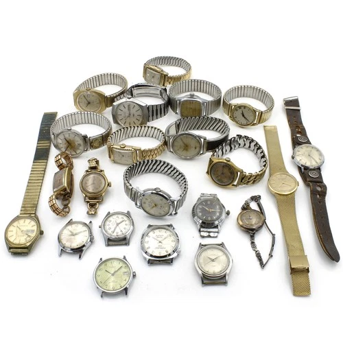 Vintage Citizen Bolivia Timex Helzberg Manual Automatic Watch Lot of 22#WB4441-3