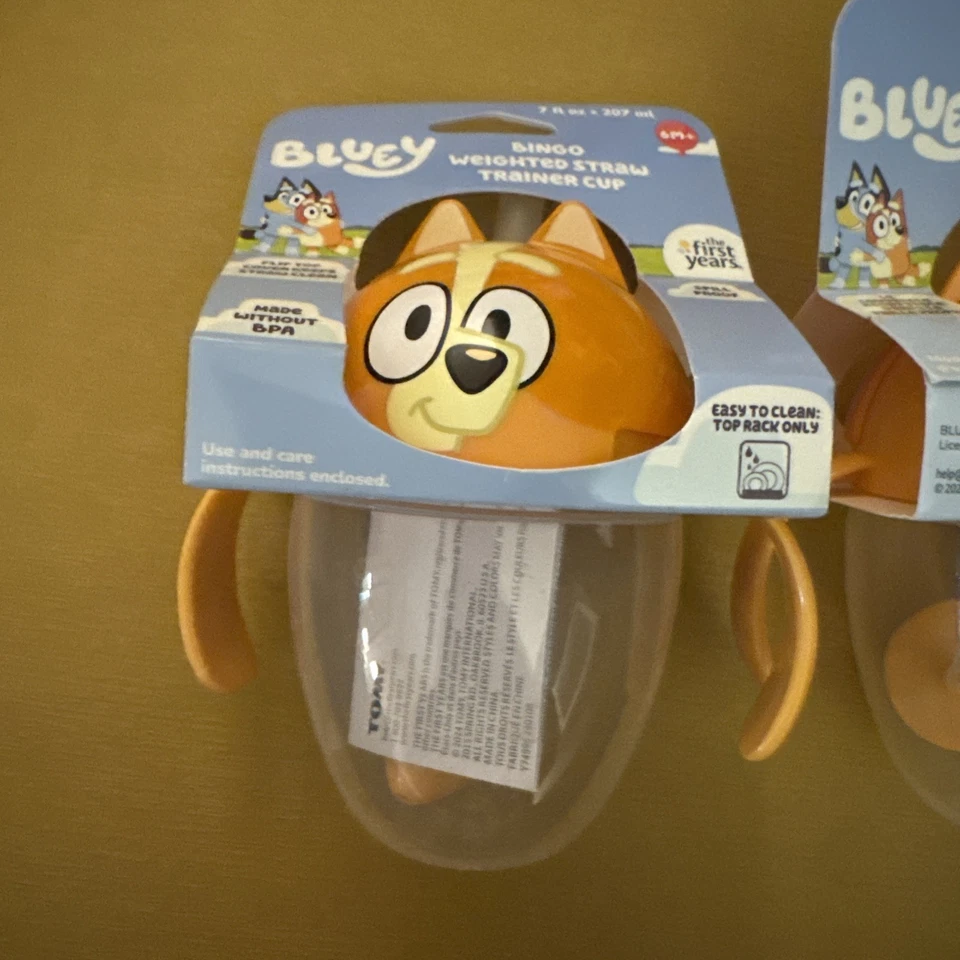 2 The First Years Bingo Weighted Straw Cup - Spill Proof Toddler Straw Cups  - Image 2 of 4