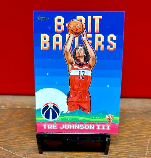 Tre Johnson III 2025-26 Topps Basketball 8-Bit Ballers Rookie # 8B-36 Wizards RC