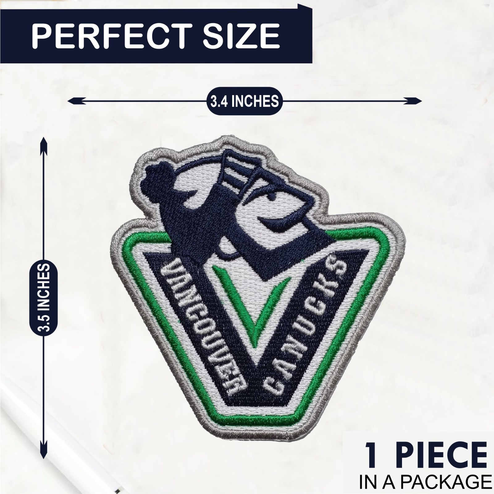 Vancouver Canucks NHL Ice Hockey Team Logo Iron On Patch-Sew Patch-Embroidered