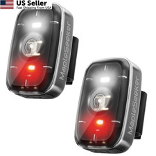 LED Safety Light, Clip On Strobe/Running Lights for Runners, 2-Pack Black