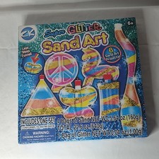 CK Brands Super Glitter Sand Art Kit, 6 Projects, Sand, Glitter, Accessories