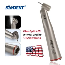 Dental Electric Handpiece 1:4.2 Increasing Contra Angle Surgical LED Turbine CE