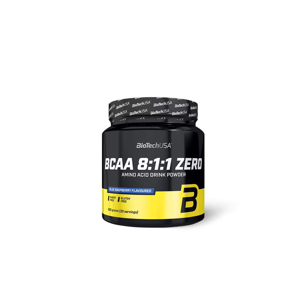 BCAA 8:1:1 ZERO poudre Biotech USA acides aminés de qualité pure 250g