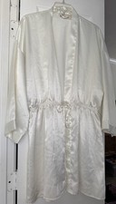 Vintage Gold Label Victoria's Secret Lingerie Kimono Robe Tie Front Sz M