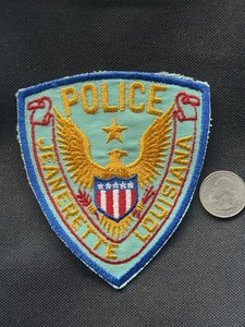 RARE! Vintage Jeanerette Louisiana Cheesecloth Police Patch - Gently Used