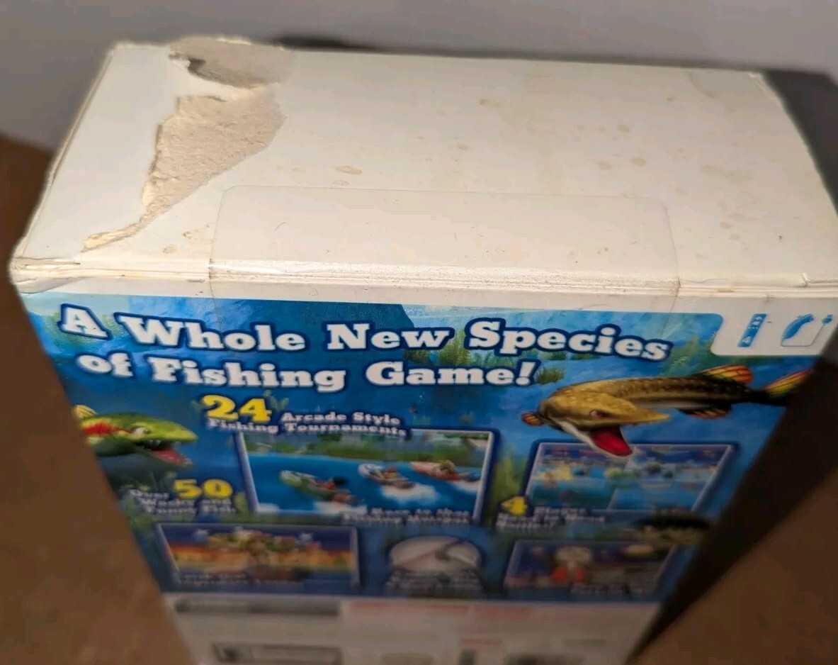 Nintendo Wii RAPALA We Fish with Rod Attachment Complete in