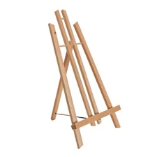 Beechwood Tripod Tabletop Display Stand - Portable A-Frame Artist Easel for Pain