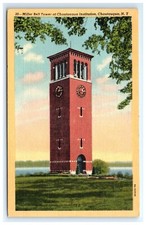 Postcard Miller Bell Tower Chautauqua Institution New York Posted