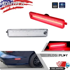 For 1993-2002 Pontiac Firebird Trans AM Clear Red LED Rear Side Marker Lights