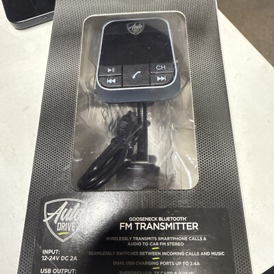 AutoDrive VM-208 Gooseneck Low Profile Bluetooth FM Transmitter with Enable