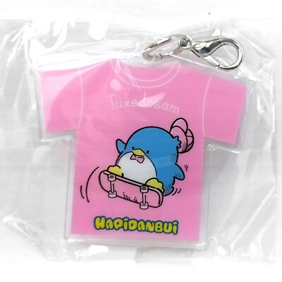 Sanrio Hapidanbui Kapsel Spielzeug Acryl Anhänger Schlüsselanhänger Smoking Sam H 4,3 cm
