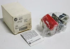Allen-Bradley 800H-WK61A Flip Lever Red "Stop" Push Button, Ser C