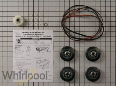 Maytag MEDE400XW0 Genuine OEM Dryer Belt Rollers Pulley Kit