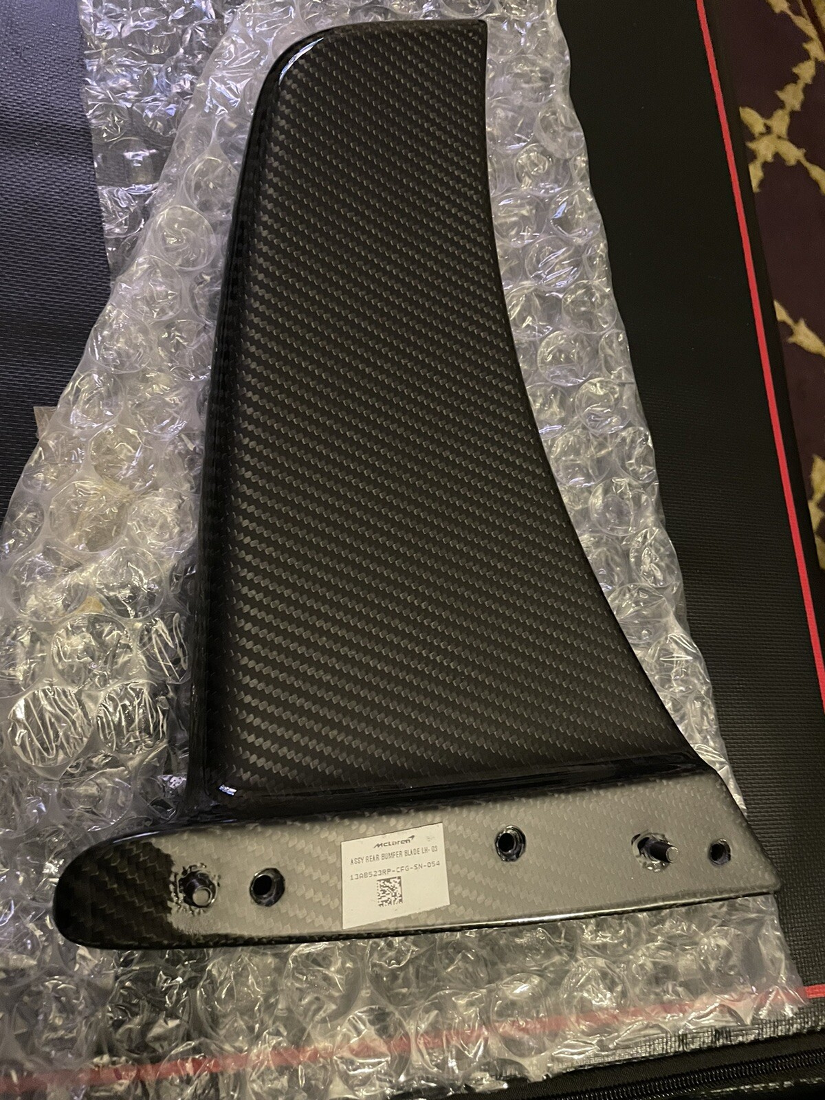 Mclaren 600LT, LH+RH Pair Rear Bumper Wings, Carbon Fiber, MSO OEM