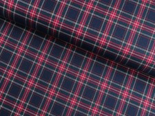 SCHOTTENKARO Karo Stoff Glencheck Rot Grün Beige auf NAVY EUR 13,98/m