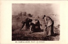 FRANCE Paris THE GLEANERS by Artist Jean-Francois Millet Vintage Postcard