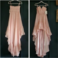 New Mac Duggal 68096 Beaded Sweetheart Strapless High Prom Bridal Evening Gown