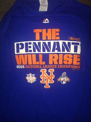 NY METS 2015 The Pennant Will Rise MLB Short SLEEVE SHIRT XL