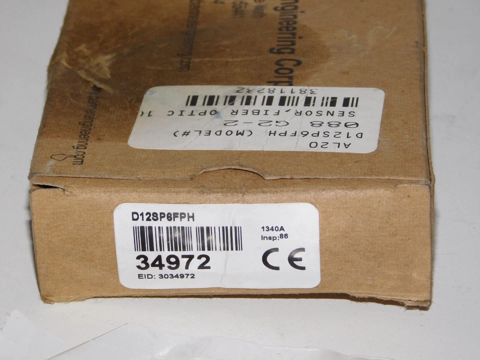 New Banner Engineering D12SP6FPH 34972 High Power Plastic Fiber Optic Sensor - Image 3 of 3