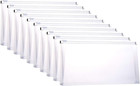 Plastic Envelopes with Zipper, 5 X 10 Clear Poly Envelope Folder for Money Recei