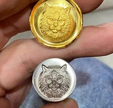 3D Cat Style Metal Stamp Tool for Jewelry Silver Gold Embossing Punch Craft Tool