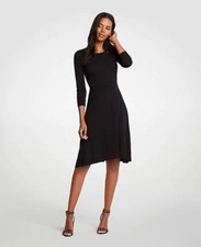 Ann Taylor - Woman's Size 4 Black Circle Cut Flare Dress $109.00(U434)