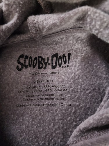 Womens Clothing Scooby Doo Hoodie Grey Snack Nap Repeat Size XS - Picture 2 of 2