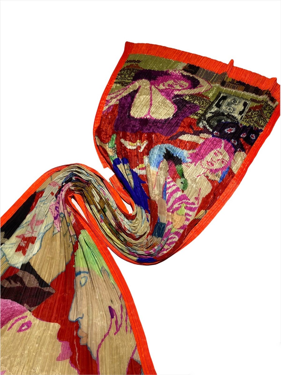 PLEATS PLEASE ISSEI MIYAKE シアースカーフ BASIC SCARF