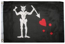 2x3 Edward Teach Pirate Black Beard Blackbeard Super Polyester Flag 2'x3' 100D
