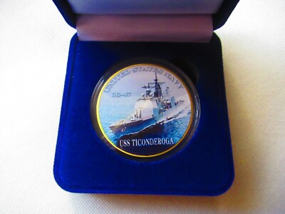 US NAVY - USS Ticonderoga (CG-47) Challenge Coin