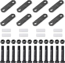 2Pack Racewill Trailer Shackle Kit Tandem Axle Trailer Kit for Double Eye Spring