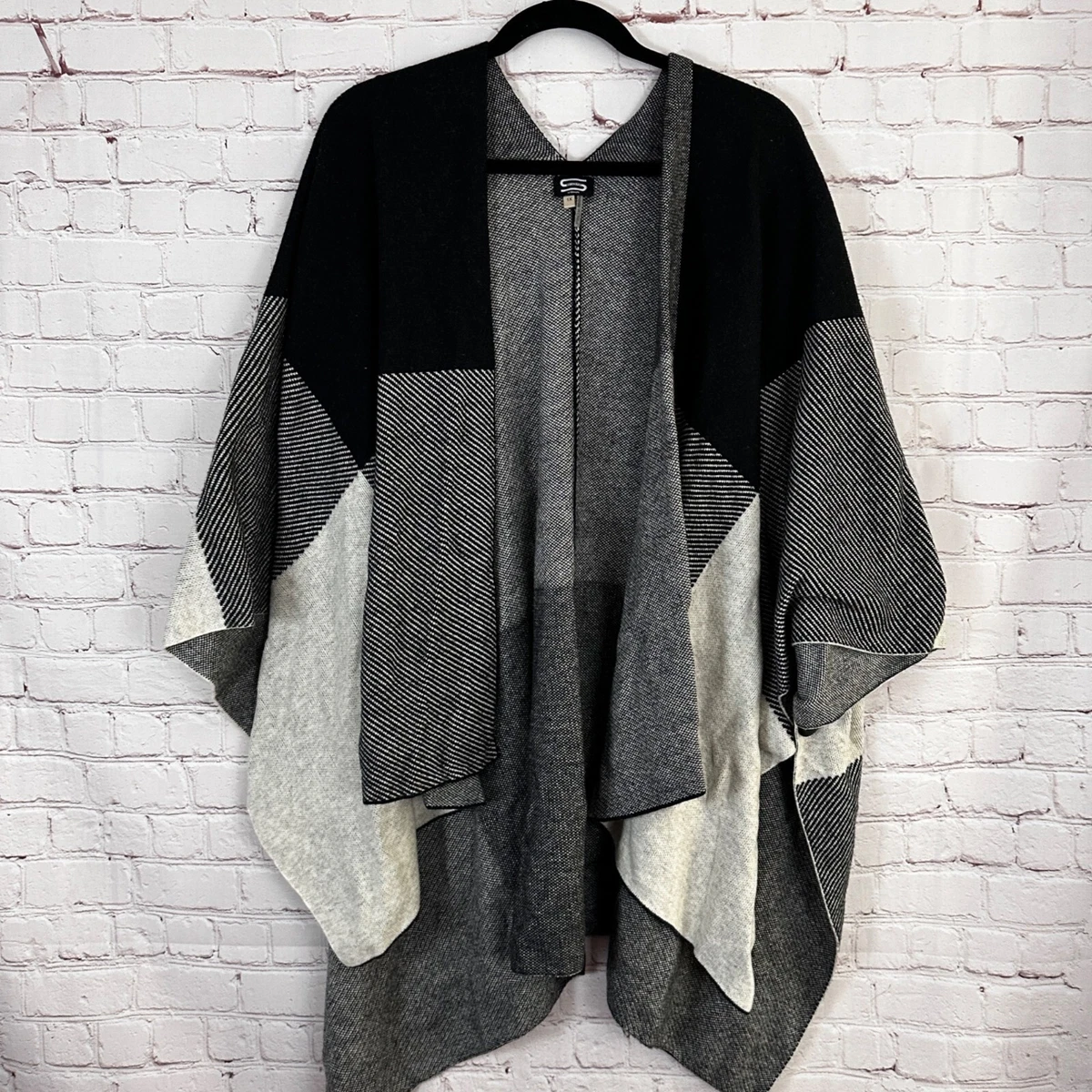 Criss cross deals poncho jumper