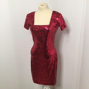 ebay red sequin dress