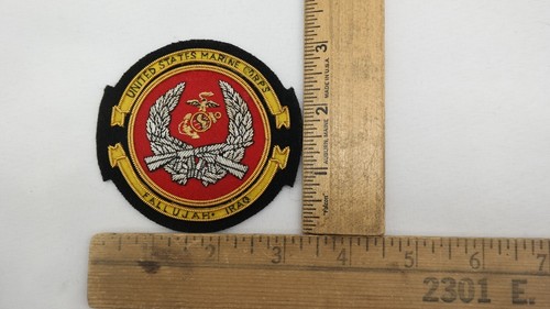 US Marine Corps Fallujah Iraq Blazer spalla crest toppa lingotto AL - Foto 5 di 5